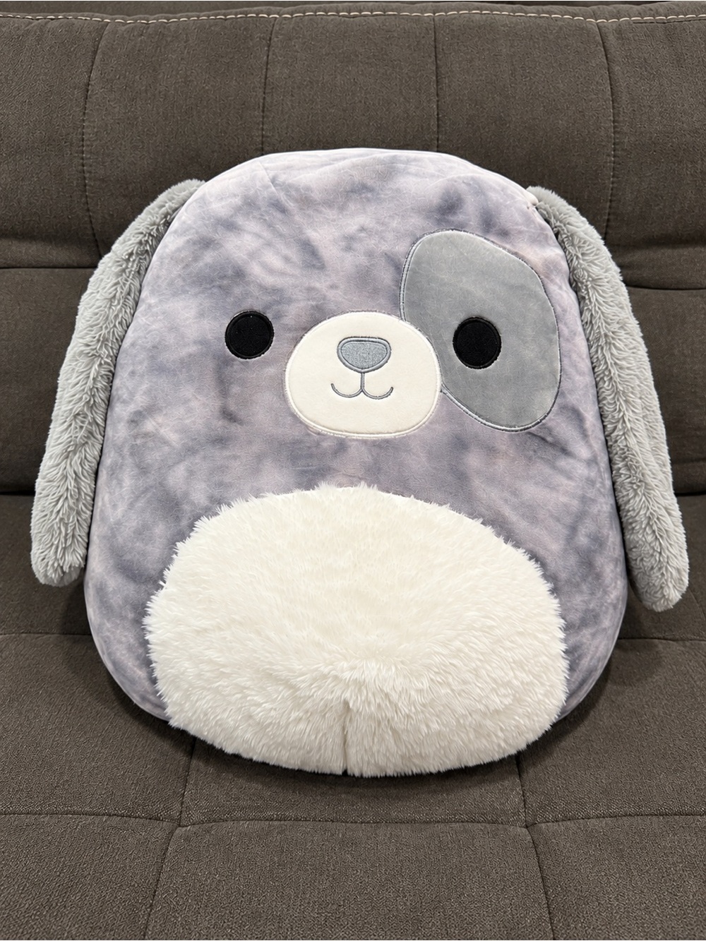 Squishmallows Gustavus 16” Gray Dog Fuzzy Belly & Ears With Tag